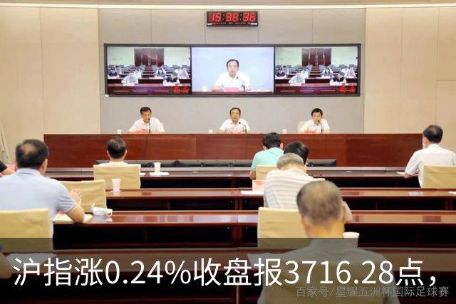 沪指涨0.24%收盘报3716.28点，成交额1.56万亿，军工板块领涨！